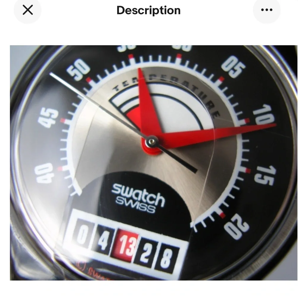 SWATCH GENT "RED FLAME" - Picture 4 of 5